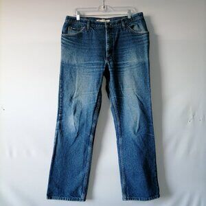 Vintage Lee Mens Denim Blue Regular Fit Straight Denim Jeans Size 38x32